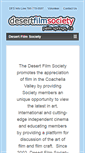 Mobile Screenshot of desertfilmsociety.com